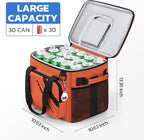 Maelstrom Cooler Bag, 30 Cans Beach Cooler, Large Leakproof Insulated Soft Cooler with Bottle Opener, Ice Chest, Portable Collapsible Cooler for Travel, Camping, Shopping