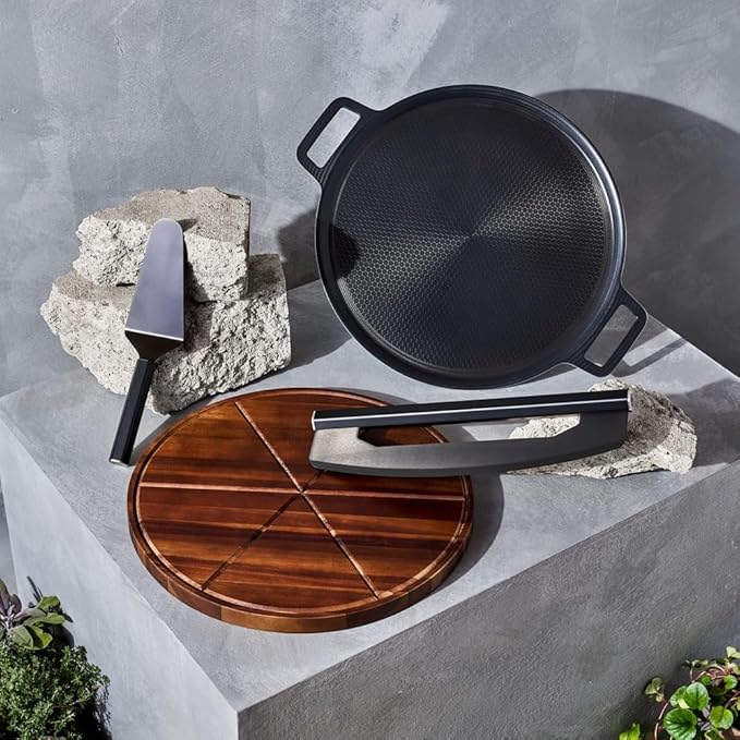 HexClad 3-Piece Pizza Steel Accessory Set
