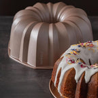 INARA 10 Cup Fluted Tube Cake Pan Nonstick, PFOA Free Fluted Cake Pan for Baking, Pound Cake Mold for Oven, Cake Molds And Cake Pans, Tube Mold, Pound Tin