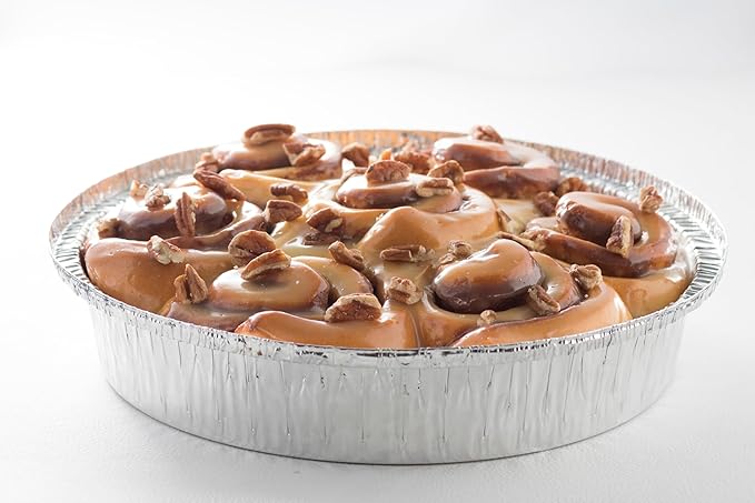 Silver Knight (60 Pack) 7-Inch Round Aluminum Pans Disposable with Plastic Dome Lids Tin Foil Pans for Roasting, Meal Prep, to-Go Containers Silver