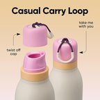 Owala FreeSip Twist Insulated Stainless Steel Water Bottle with Straw for Sports and Travel, BPA-Free, 24-oz, Daybreak