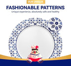 JOLLY CHEF 7 inch Disposable Paper Plates 150 Count, Soak Proof, Cut Proof, Heavy Duty Paper Plates for Everyday Use