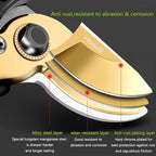 Garden Shears, Japanese labor-saving Garden Scissors, Pruning Shears and Garden Secateurs for Woman and arthritis weak, Professional Branch scissors(Red-grey)