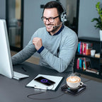 Smart USB Coffee Cup Warmer with Pressure-Induced Auto On/Off, Coffee Accessories for Home Office Desk