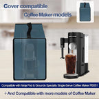 Coffee Maker Dust Cover for Ninja Pod & Grounds Specialty Single-Serve Coffee Maker PB051/PB051GB/PB051SG/PB051ST, Heavy Duty Waterproof Coffee Machine Protective Cover Case (Lake Blue)