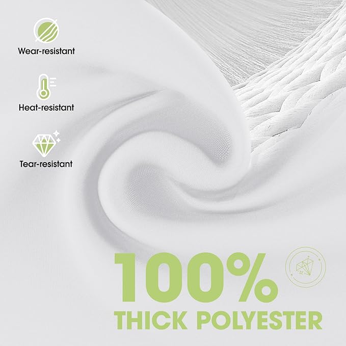 Pureegg Rectangle Table Cloth 60" x 84" – Durable Polyester Tablecloth Offers Reusable & Washable Protection, Ideal for Outdoor Party, Picnic, Wedding, Banquet and Birthday, 12 Pack, White