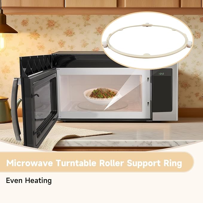 Microwave Turntable Roller Support Ring Compatible with Samsung GE Frigidaire Microwave Ovens Replace#: WB06X10625 WB06X10818 5304509438