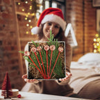 Meanplan 60pcs Christmas Swizzle Sticks Christmas Cocktail Stirrers Plastic Stir Sticks Xmas Santa Claus Snowman Decorations for Birthday Party Coffee Shop Supplies Favors Gifts(Vintage)