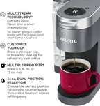 Keurig K-Supreme Single Serve K-Cup Pod Coffee Maker, MultiStream Technology, 4 Brew Sizes, 66oz Dual-Position Removable Reservoir, Gray