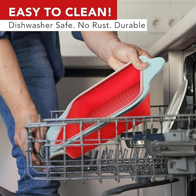 Boxiki Kitchen Non-Stick Silicone 8x8 Square Cake and Brownie Pan with Easy Grip Steel Frame Handles - Easy to Release, Oven & Dishwasher Safe