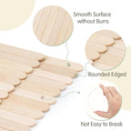 WISYOK 1200 PCS Coffee Stirrers, 5.5 Inch Premium Birch Wooden Sticks, Splinter-Free Smooth Round Ends, Disposable Stir Sticks for Coffee, Cocktails, Office, Home, Coffee Bars