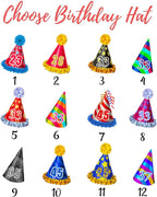 Personalized 50 Pcs Drink Stirrers With Photo Face, Custom Birthday Hat Stir Sticks, 30th - 50th Birthday Party Decorations, 70th 80th 90th Birthday Decor, Pet Birthday Cocktail Sticks DS2