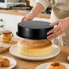 6 Inch Cake Pans Set of 3, Smash Cake Pans with 100PCS Parchment Paper for Layer Cakes, No-Stick Round Cake Pan Sets for Baking, Durable Baking Pan Set for Christmas Birthday, Dishwasher Safe