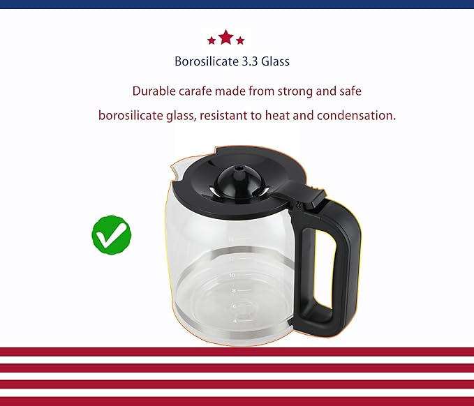 14-Cup Coffee Maker Carafe, Replacement for Ninja DCM201, DCM201CP, DCM201BK 14-Cup PRO Coffee Maker
