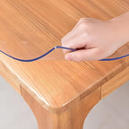 42"X72"Crystal PVC Table Cover Protector, Waterproof PVC Tablecloth, 2MM Thickened Protector for Table, Desk, Coffee Table, Workbench,Dresser, TV Stand, Counter