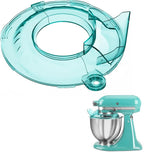 Pouring Shield for KitchenAid Tilt Head 4.5-5 QT (for Stainless Steel Bowls Only), for Kitchen aid Accessories and Attachments, Fully Enclosed Foldable Lid Mixer Bowl Cover, Not For Bowl Lift (Blue)