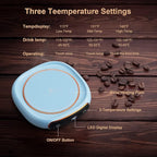 Bgbg Coffee Mug Warmer & Cute Cat Mug Set, Beverage Cup Warmer for Desk Home Office with Three Temperature Up to 140℉/ 60℃, Coffee Warmer for Cocoa Milk Tea Water Candle, 8 Hours Auto Shut Off