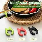 10-Pack Silicone Pot Clip Spoon Rest, Non-Slip Heat Resistant Spoon Holder for Pot, Kitchen Cooking Utensil Rest