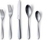 Matte Silverware Set, 18/10 Stainless Steel Satin Flatware, Modern Brushed Finish Cutlery, Dishwasher Safe & Durable, Built to Last (60-Piece, Fidenza)