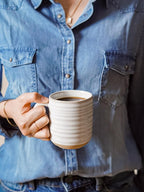 LE TAUCI Coffee Mugs 12 oz, Ceramic Coffee Cups for Latte, Hot Tea, Cappuccino, Mocha, Cocoa, Housewarming Wedding Present Mug Set - Set of 4, Arctic White