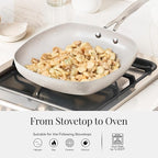 Granitestone 20 Pc Ceramic Cookware Set Nonstick, Complete Pots and Pans Set Non Stick for Kitchen with Bakeware, Cooking Utensils & Steamer, Non Toxic Made Without PFOA PFOS, Oven & Dishwasher Safe