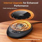 MEION Coffee Mug Warmer for Desk, Coffee Cup Warmer, 4 Temp Settings & 1-12H Timer, Coffee Warmer with Auto Shut Off Smart Gravity Sensor, Beverage & Candle Warmer Coffee Gifts Accessories(Black)