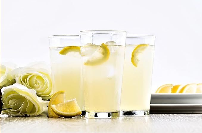 Fortessa Basics Barca Everyday 12 Pack Set Glassware Kitchen and Barware Great for: Beer, Cocktails, Water, Juice, Iced Tea, Soft Drinks., Pint/Mixing Glass, 17 Ounce