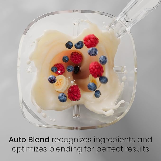 Chefman Obliterator 48 oz Countertop Blender for Smoothies, 1380W Motor to Crush Ice, Nuts, and Frozen Fruit with Stainless Steel Blade, Auto Blend Function, Includes 20 oz Travel Jar