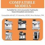 Felt Washer Replacement Compatible with Breville Espresso Machine Grinders,10 Pcs in a Pack Burr Coffee Grinder, Made of Wool, Strong Density and Durability