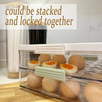 Deviled Egg Containers With Lid, Clear Deviled Egg Platter With Handle For 24 Eggs, Fridge Stackable Storage Deviled Eggs Tray Carrier, Suitable For Camping, Easter, Christmas (White)