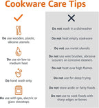 Amazon Basics Non Stick 3-Piece Kitchen Cookware Set, Includes 8-inch, 10-inch, 12-inch Pan, Black