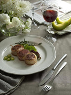 Matte Silverware Set, 18/10 Stainless Steel Satin Flatware, Modern Brushed Finish Cutlery, Dishwasher Safe & Durable, Built to Last (40-Piece, Sleek)