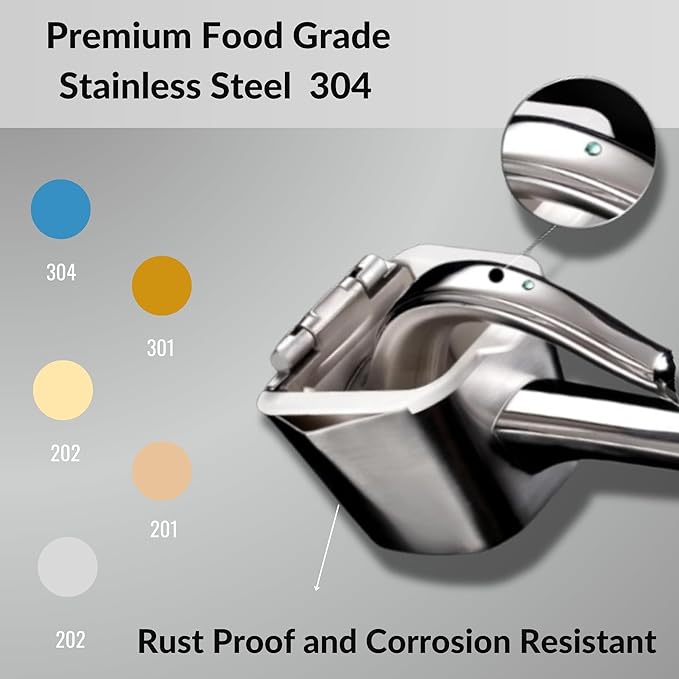 Heavy Duty Manual Lemon Squeezer - ASA ASA STORES 9.8'' Stainless Steel Rust Proof-Ergonomic Handle Citrus Juicer Oranges,Easy Extraction-Seed Catcher Pour Spout-Easy To Clean-Garlic Press-Nutcracker