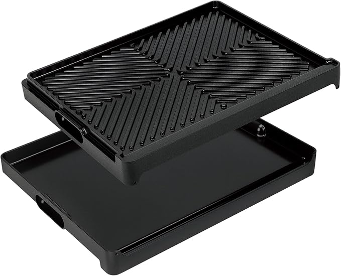 Utheer Nonstick Reversible Aluminum Ceramic Griddle 16.3" x 13", 50% Lighter 2-in-1 Flat & Ribbed Grill Griddle, Warp-Resistant, PFAS-Free,100% Recyclable Stovetop Griddle for Gas,Charcoal,Outdoor BBQ