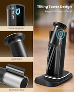 Maestri House WDT Tool, Espresso Distribution Tools Self-Clean with Aluminum Alloy Magnetic Stand, 0.3/0.4mm Needles 10 each for Espresso Stirrer Replacement (Matte black)