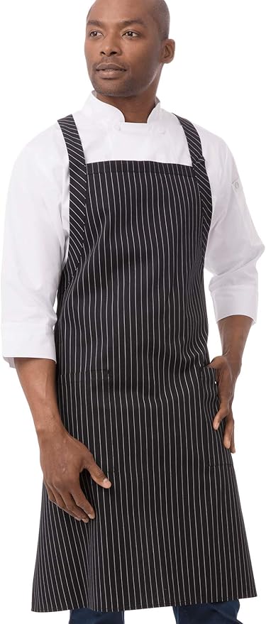 Chef Works Unisex Cross-Back Bib Apron