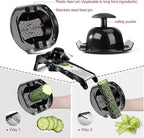 Masthome Mandoline Food Slicer, Adjustable Stainless Steel Vegetable Slicer for Cheese, Zucchini, Carrots, Fruits, Vegetable Chopper with Cleaning Brush and Gloves