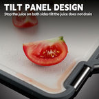 Cutting Board Double Sided,Large Size 11.8” x 15.6 ”，Food Grade 304 Stainless Steel Kitchen Cutting Board,Stainless Steel and Wheat Straw PP,Eco-friendly and easy to clean(1pcs)