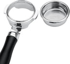 Normcore 58 mm Fit Breville Flat Naked Bottomless Portafilter with 18g Basket, Bottomless Portafilter with Black Anodized Aluminum Fits 58mm Breville Machines