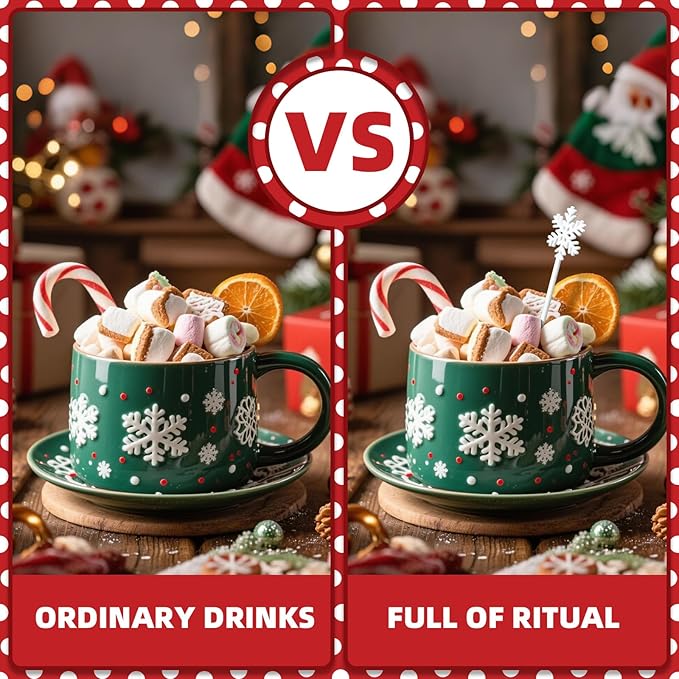 80 Pcs Snowflake Coffee Stirrers, Acrylic Winter Drink Stirrers Reusable Beverage Stir Sticks Hot Cocoa Chocolate Bar Supplies for Christmas Coffee Bar Kitchen Home