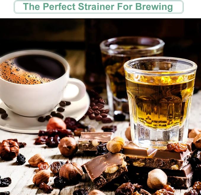 Nut Milk Bag Reusable 3 Pack Food Strainer Nut Bags For Almond/Soy Milk Greek Yogurt Professional for Cold Brew Coffee Tea Beer Juice Fine Italian Nylon Mesh (2 pack-8"x10")