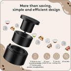 Reusable Vertuo Capsule Kit, for Reusable Nespresso Pods with Making Tools,49 Pcs Aluminum Foil Seal Lids, Holder, Brush, for Refilling Nespresso Vertuo Pods Reusable Vertuoline Pod