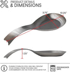 Stainless Steel Utensil Holder Spoon Rest Stovetop Kitchen Silverware Elegant Approach, EXULTIMATE