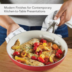 KitchenAid Hard Anodized Ceramic 9-Piece Nonstick Cookware Set – Includes Fry Pans, Saucepan, Stockpot, Durable, Even Heating, Oven Safe to 500°F, Empire Red