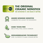 GreenPan Swift 12" Ceramic Nonstick Frying Pan Skillet with Lid, PFAS & PFOA-Free Healthy Cooking, Gold Stainless Steel Handle, Versatile Cooking Essentials, Dishwasher & Oven Safe, Cream