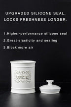 Ceramic Cookie Jar With Lid Cookies Canister Vintage Cookie Jar Cookie Jars For Kitchen Counter Decorative