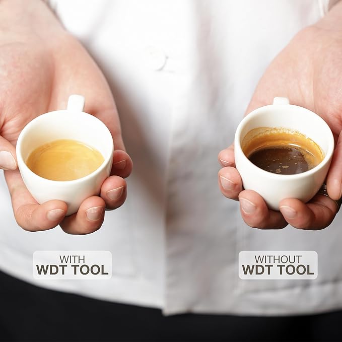 WDT Tool Espresso Stirrers - Coffee Distributor Barista Tools - Espresso Needle Distribution Tool for Coffee Accessories Kit - Walnut Wood Gifts for Coffee Lovers