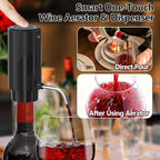 Wine Aerator Electric Decanter – Automatic Wine Dispenser & Pourer with Type-C Rechargeable Battery, Instant Aeration Wine Accessories for Red & White Wine, Christmas Gift for Wine Lovers