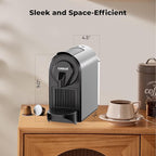 CHULUX Compact Espresso Machine, 20 Bar Single Serve Coffee Maker, Dual Brew Sizes for Espresso and Lungo, 1400W Rapid Brewing, Mystic Gray (Upgrade Model)