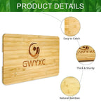 Bamboo Cutting Board Compatible for Panasonic NB-G110P FlashXpress Toaster Oven, with Non-Slip Silicone Feet& Built-in Handle, Space-Saving Design for Toaster Oven Accessories